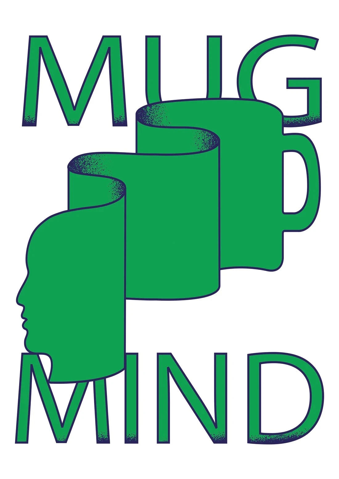 MUG MIND contemporary wall art print by Max Blackmore - sold by DROOL