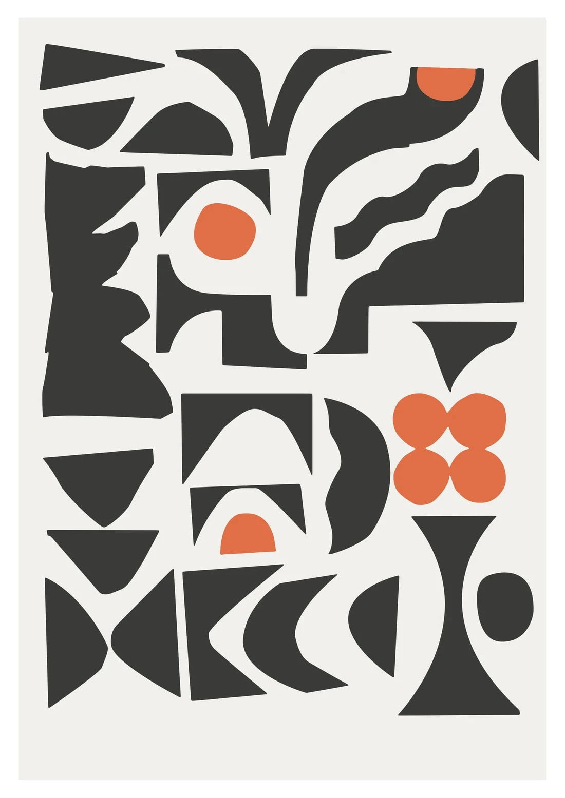 Quatrefoil 1 contemporary wall art print by Rikki Hewitt - sold by DROOL