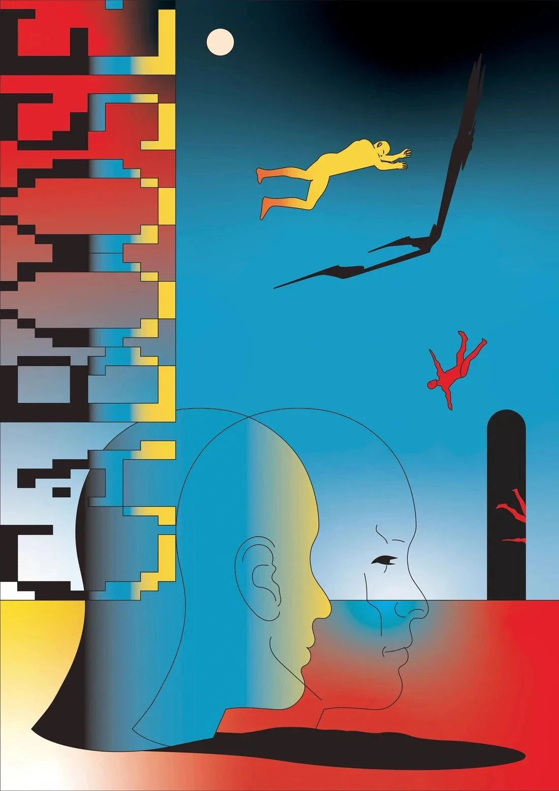 Trippin contemporary wall art print by Will Da Costa - sold by DROOL