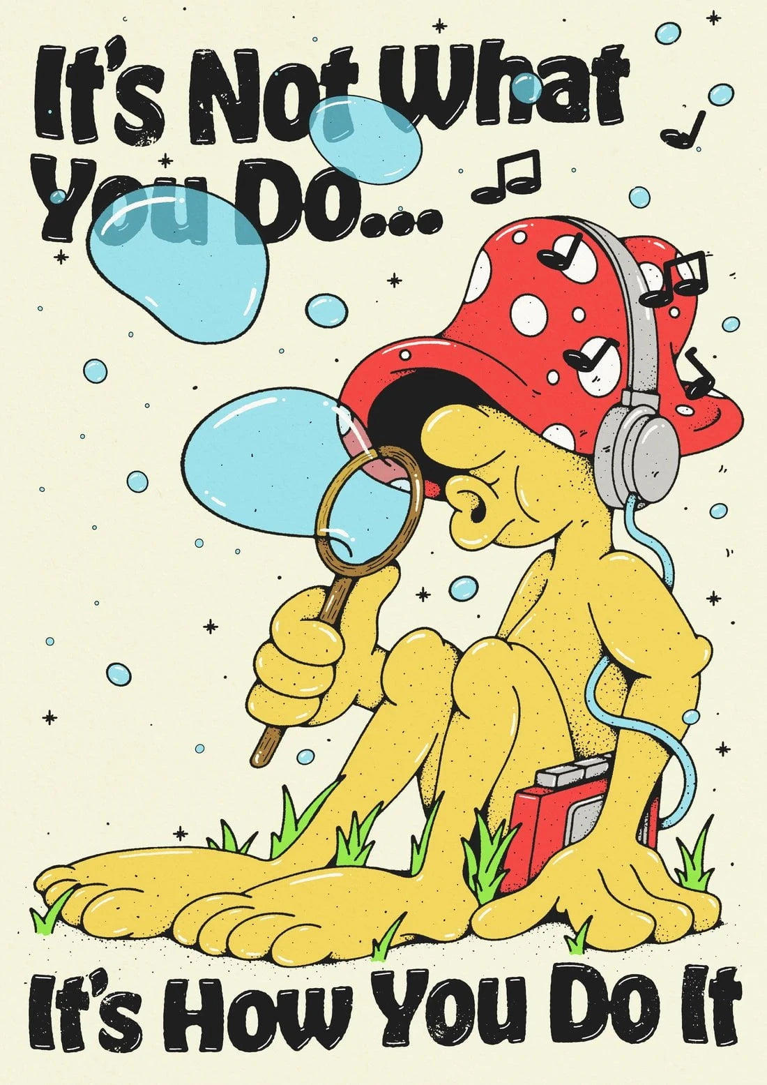 Its Not What You Do contemporary wall art print by Pointless Illustrations / James Lacey - sold by DROOL