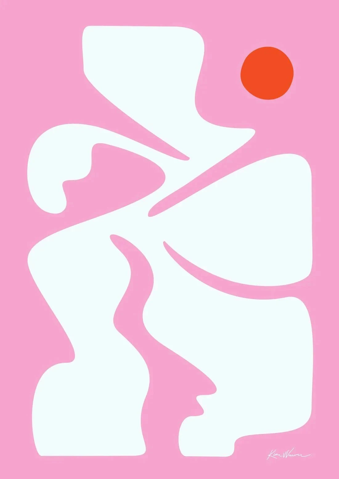 The Dancer contemporary wall art print by Kim Van Vuuren - sold by DROOL
