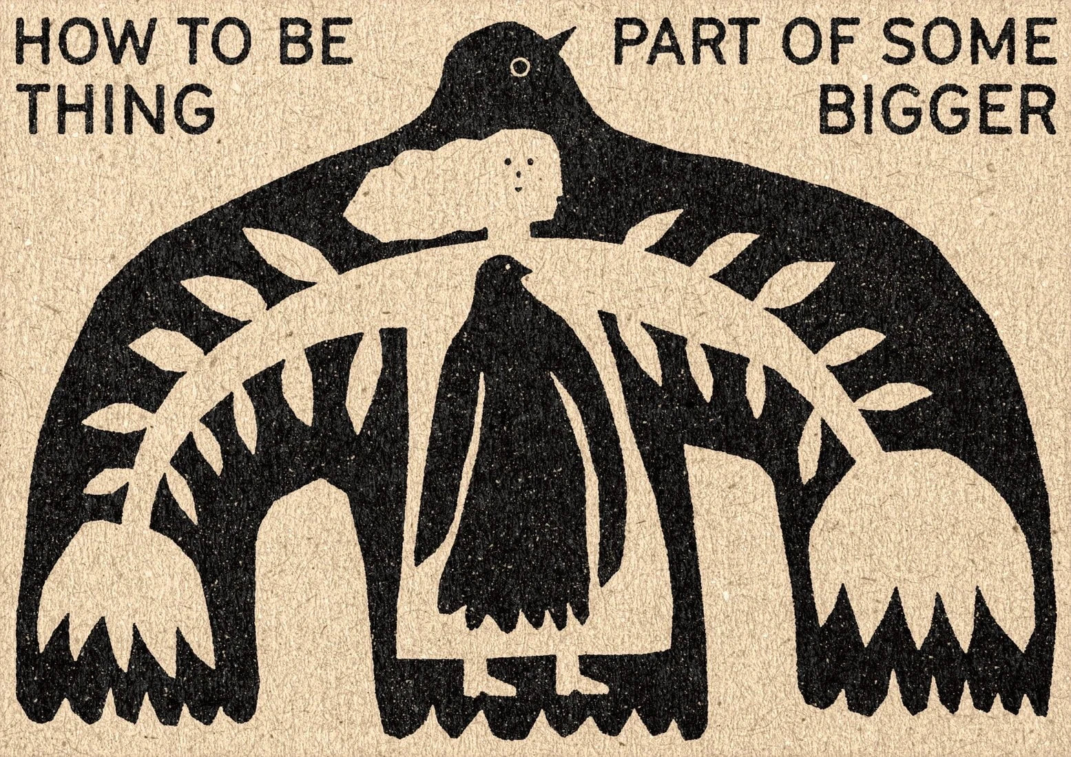 How To Be A Part Of Something Bigger contemporary wall art print by David Schmitt - sold by DROOL