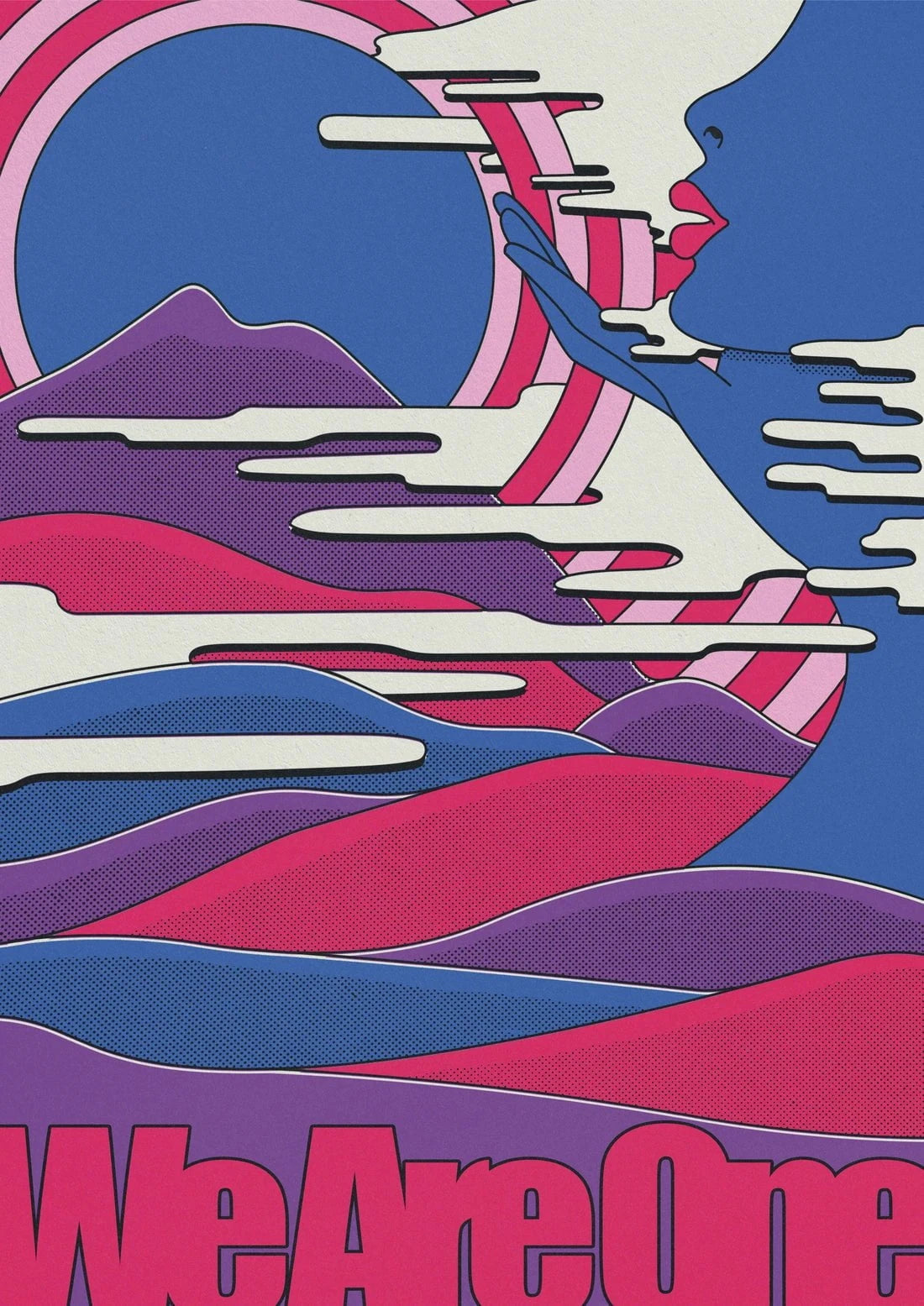 We Are One contemporary wall art print by Pointless Illustrations / James Lacey - sold by DROOL