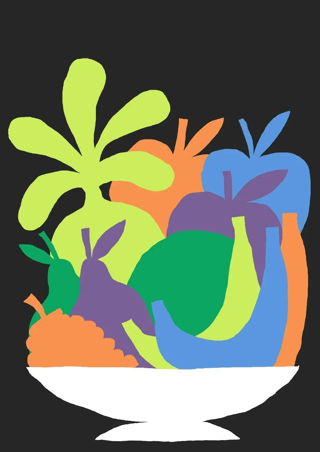 Fruity contemporary wall art print by Guy Field - sold by DROOL