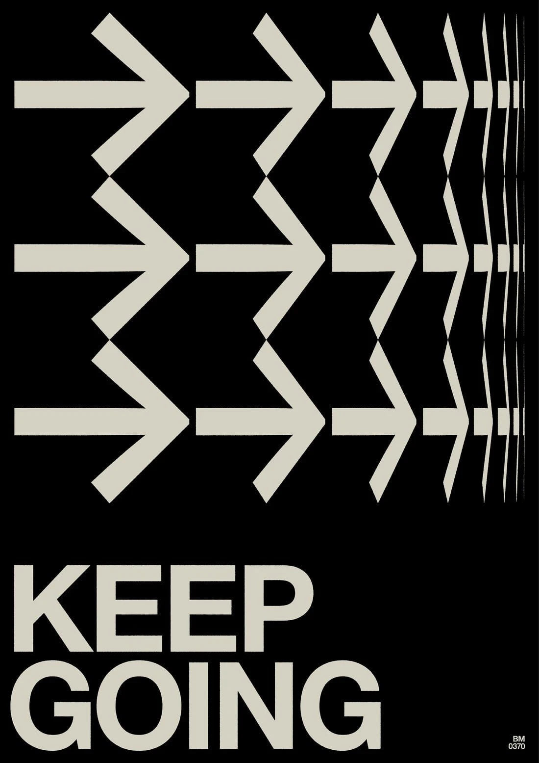 KEEP GOING contemporary wall art print by Brad Mead - sold by DROOL