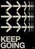 KEEP GOING contemporary wall art print by Brad Mead - sold by DROOL
