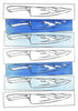 Knife Skills contemporary wall art print by DEINSVIBING - sold by DROOL