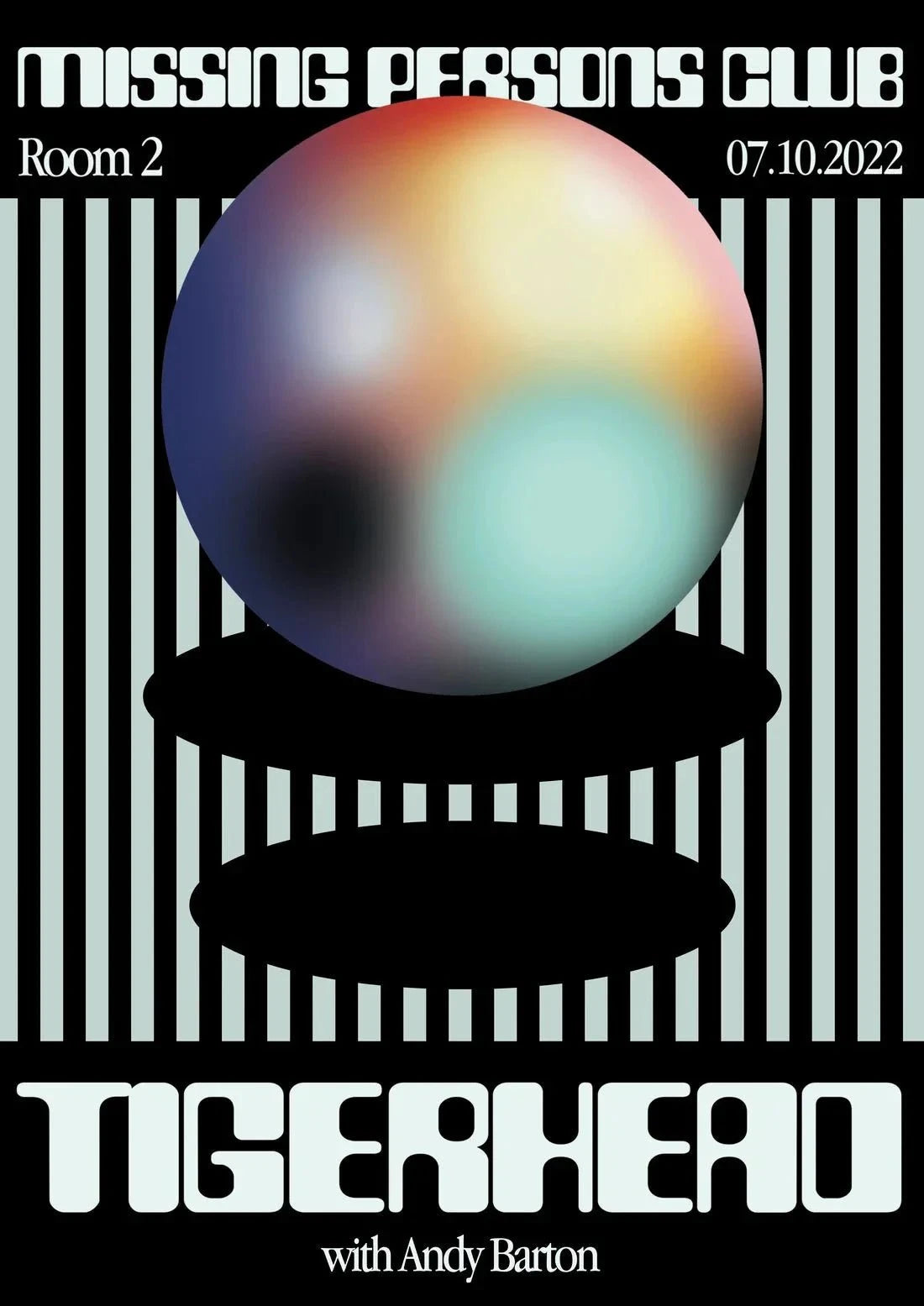 MISSING PERSONS CLUB - TIGERHEAD contemporary wall art print by Marinello Studio - sold by DROOL