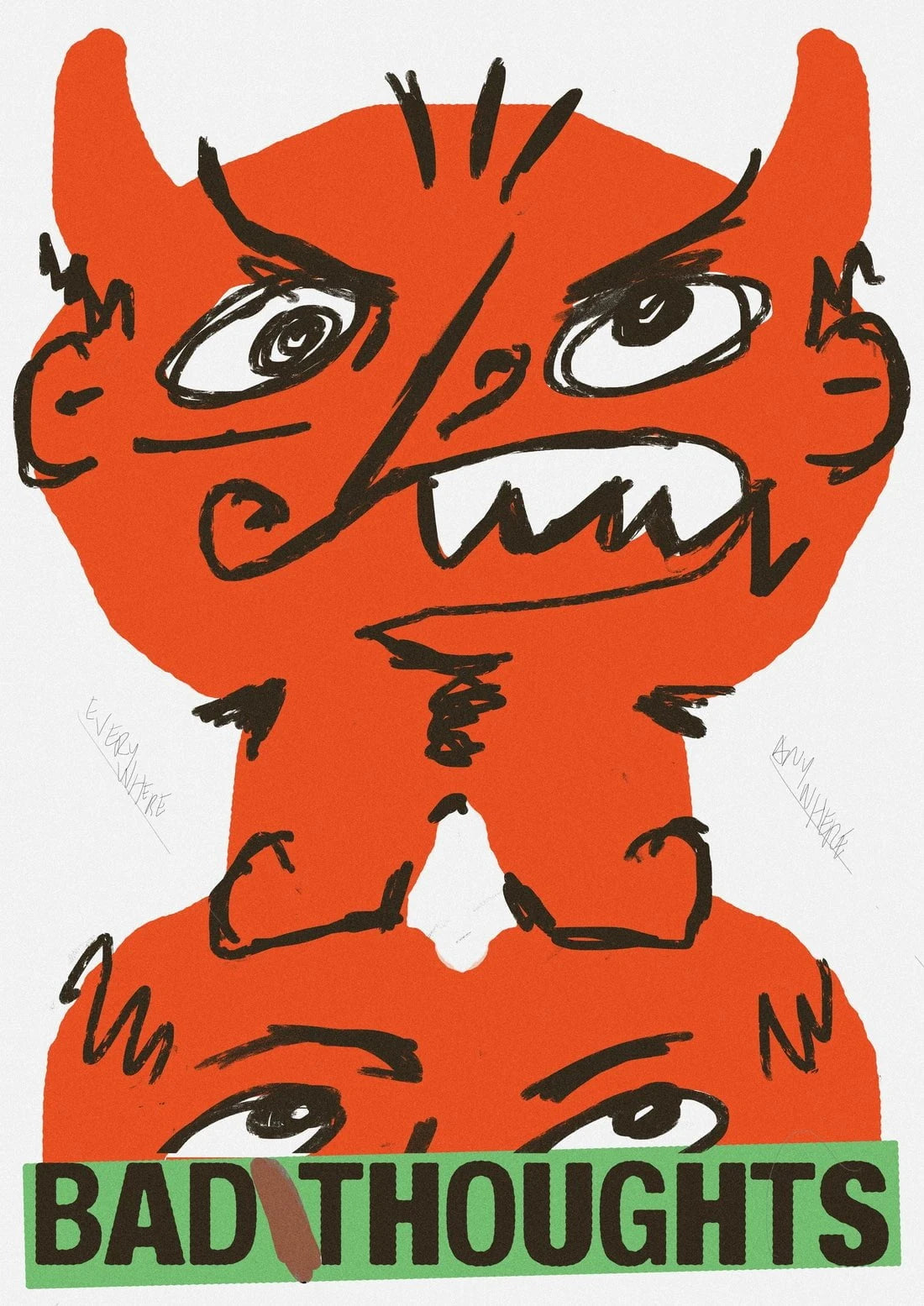 The Devil In I contemporary wall art print by Jorge Santos - sold by DROOL