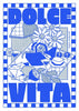 Dolce Vita contemporary wall art print by Paolinoshka - sold by DROOL