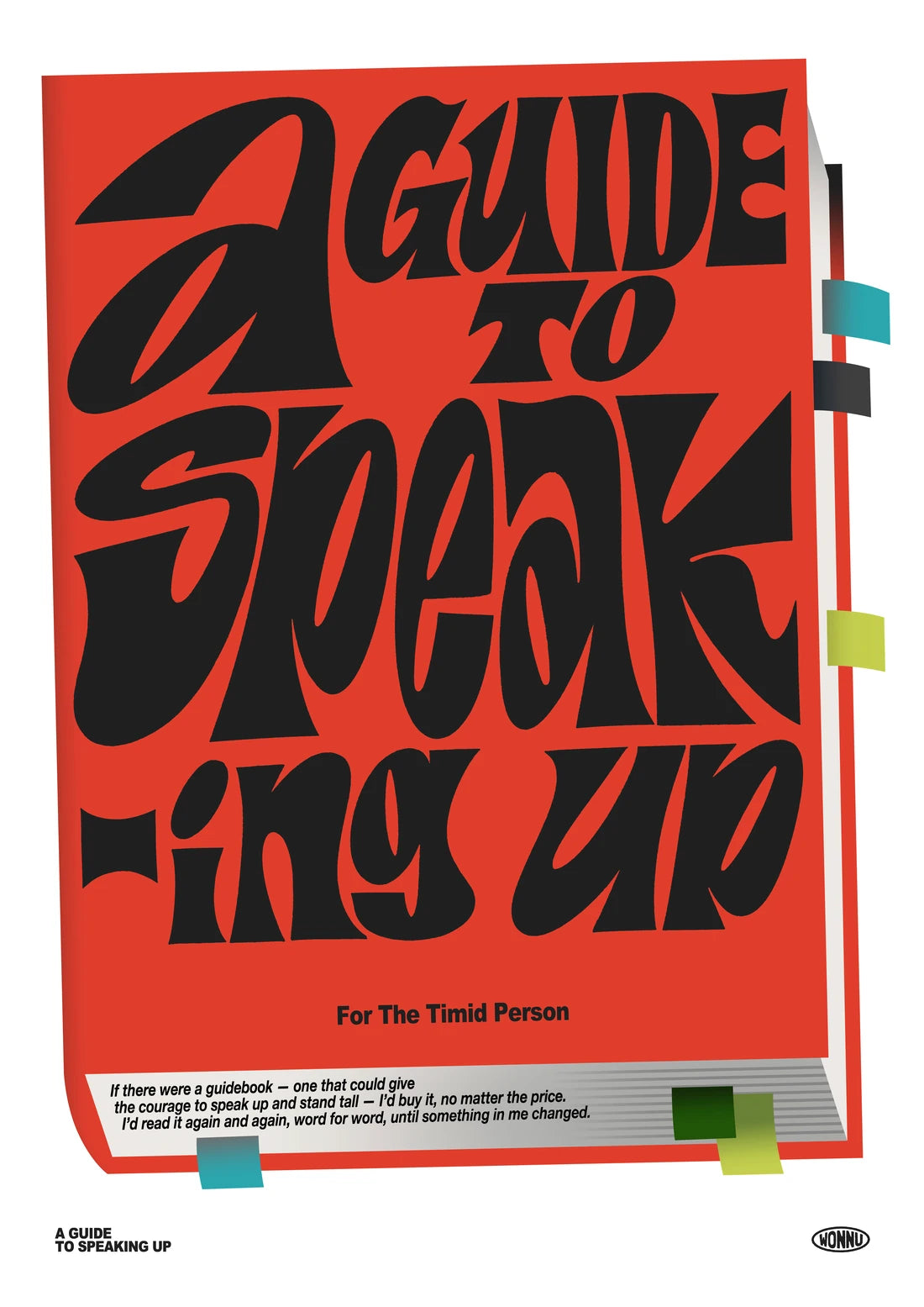 A Guide to speaking up contemporary wall art print by Wonnu - sold by DROOL