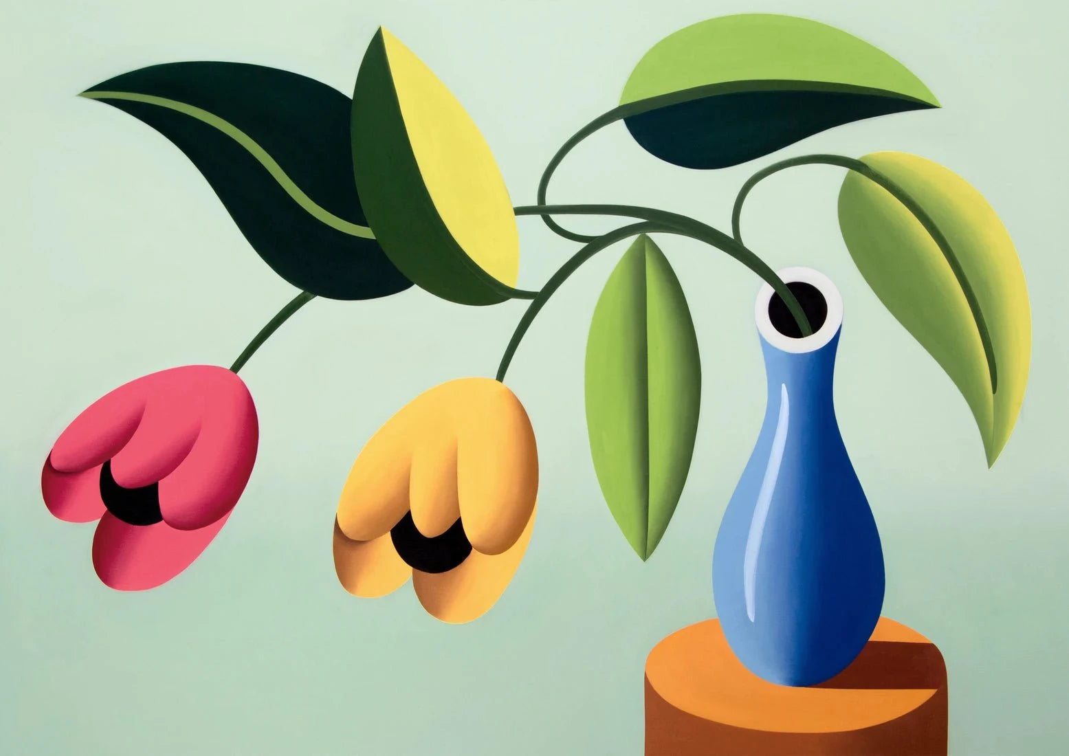 Flowers contemporary wall art print by Juan de la Rica - sold by DROOL