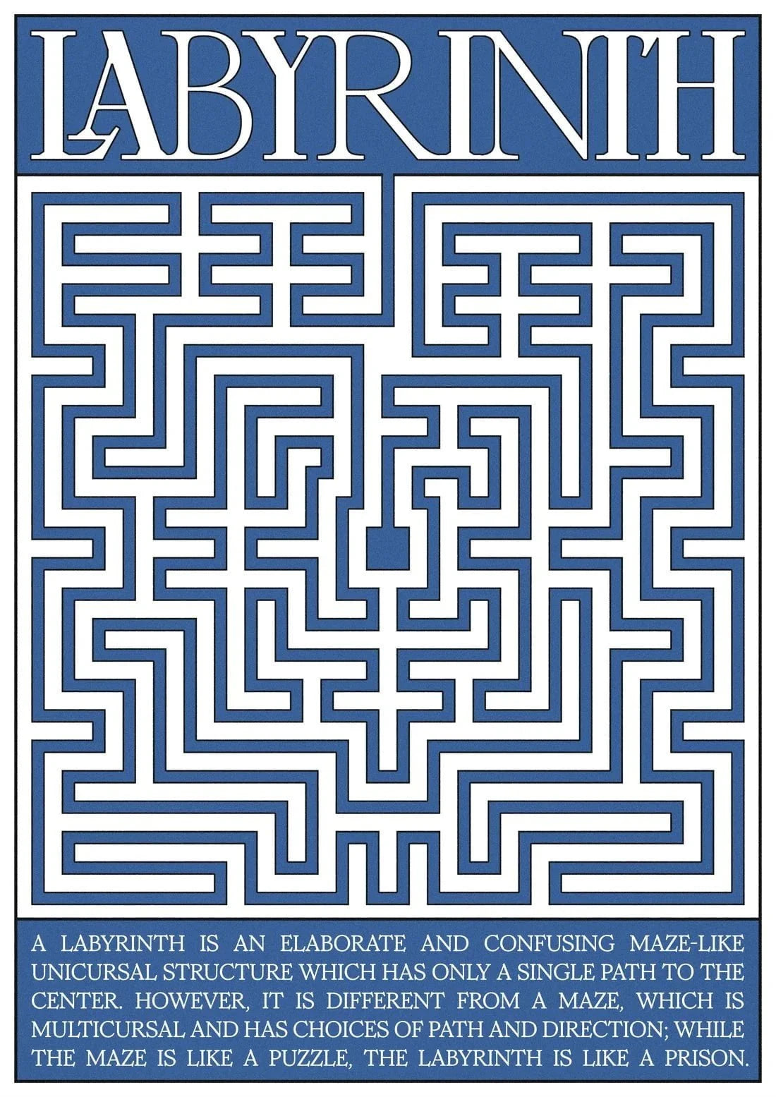 Labyrinth contemporary wall art print by Utsav Verma - sold by DROOL