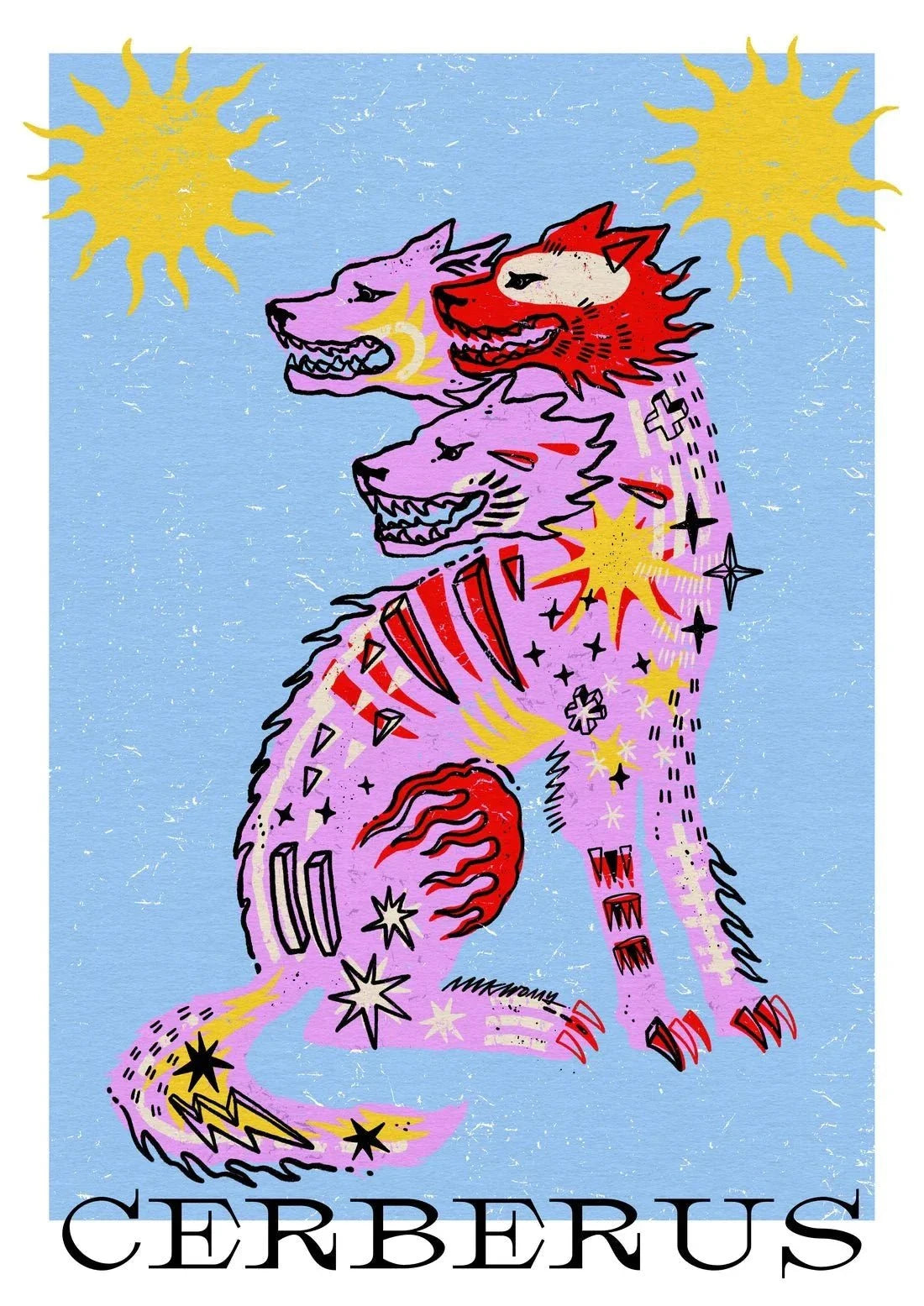 Cerberus I contemporary wall art print by Kwonny - sold by DROOL