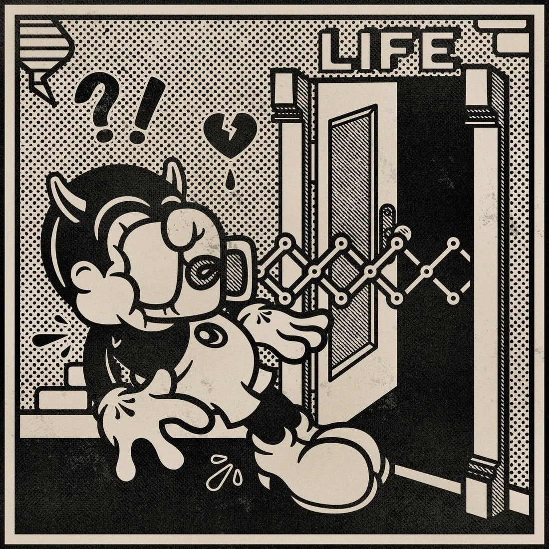Life Lesson contemporary wall art print by Laserblazt - sold by DROOL