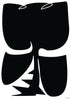 Black rose contemporary wall art print by Konrad Grafik - sold by DROOL