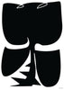 Black rose contemporary wall art print by Konrad Grafik - sold by DROOL