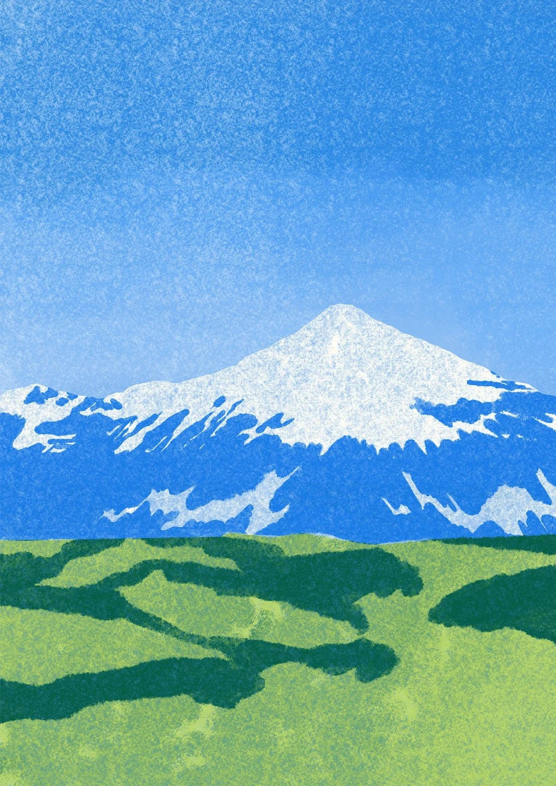 Hvannadalshnúkur contemporary wall art print by Lily Kong - sold by DROOL