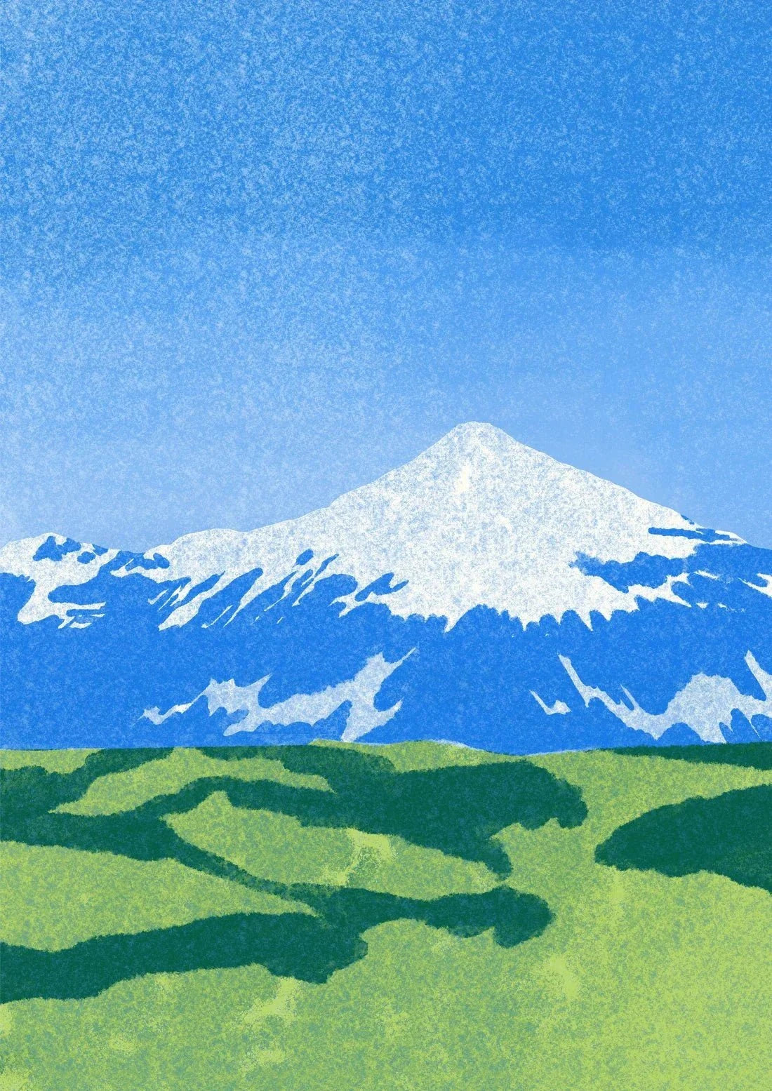 Hvannadalshnúkur contemporary wall art print by Lily Kong - sold by DROOL