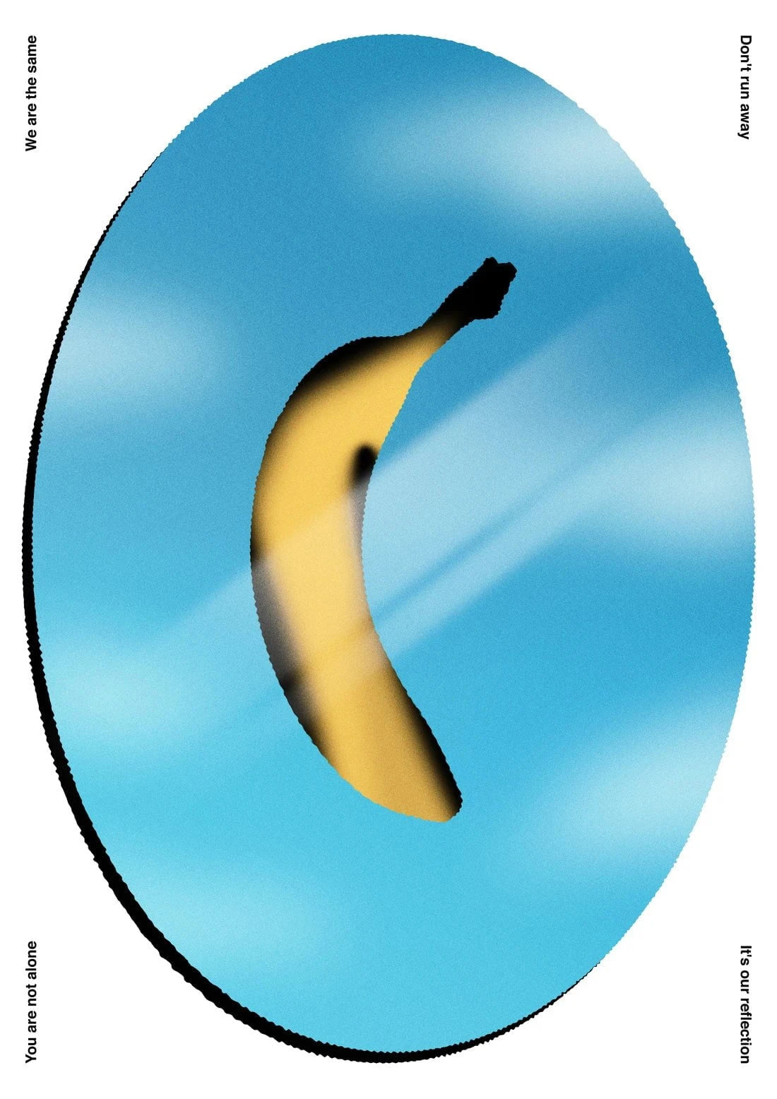 Banana contemporary wall art print by Jorge Santos - sold by DROOL