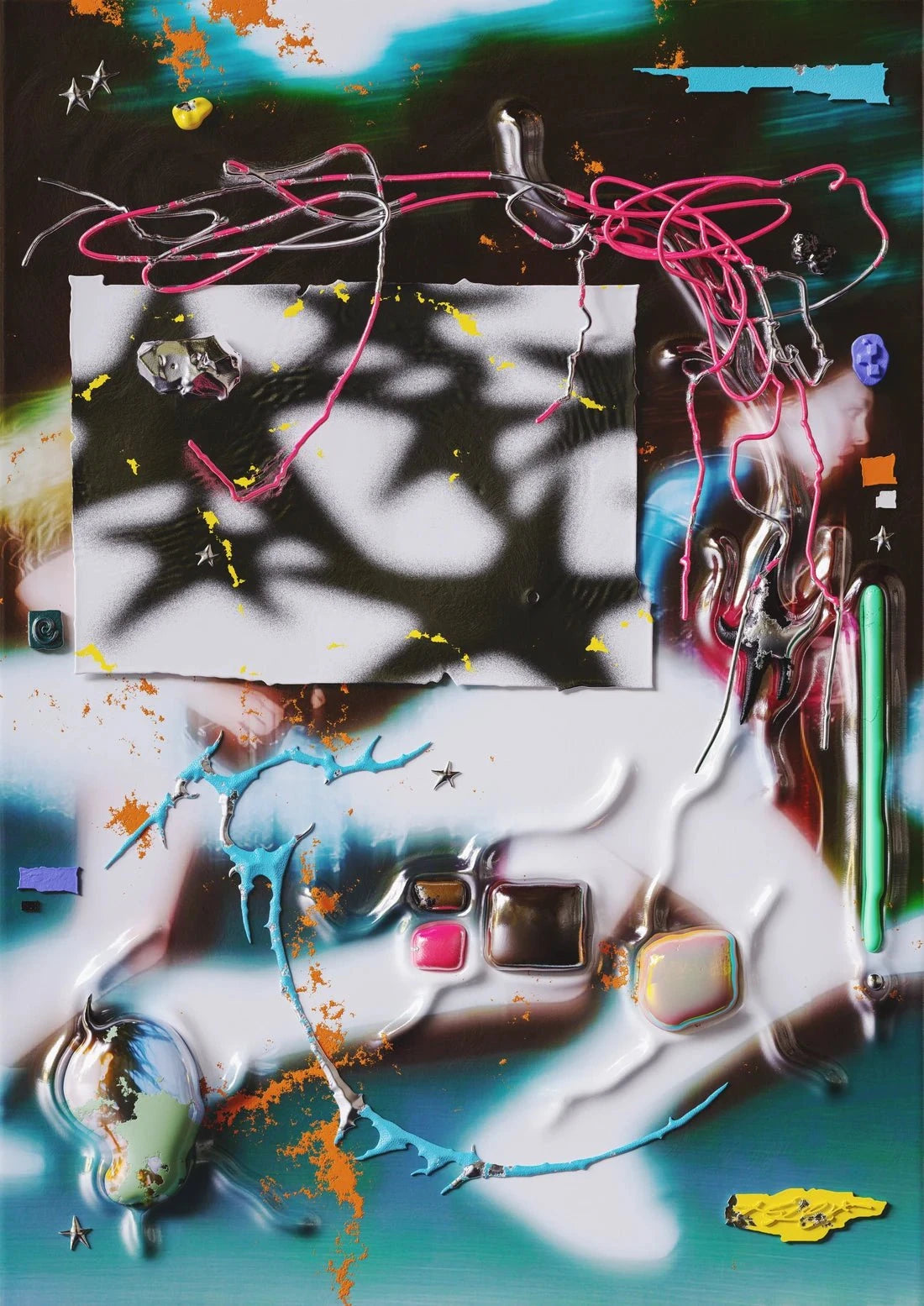 Fractured Youth contemporary wall art print by Kitasavi - sold by DROOL