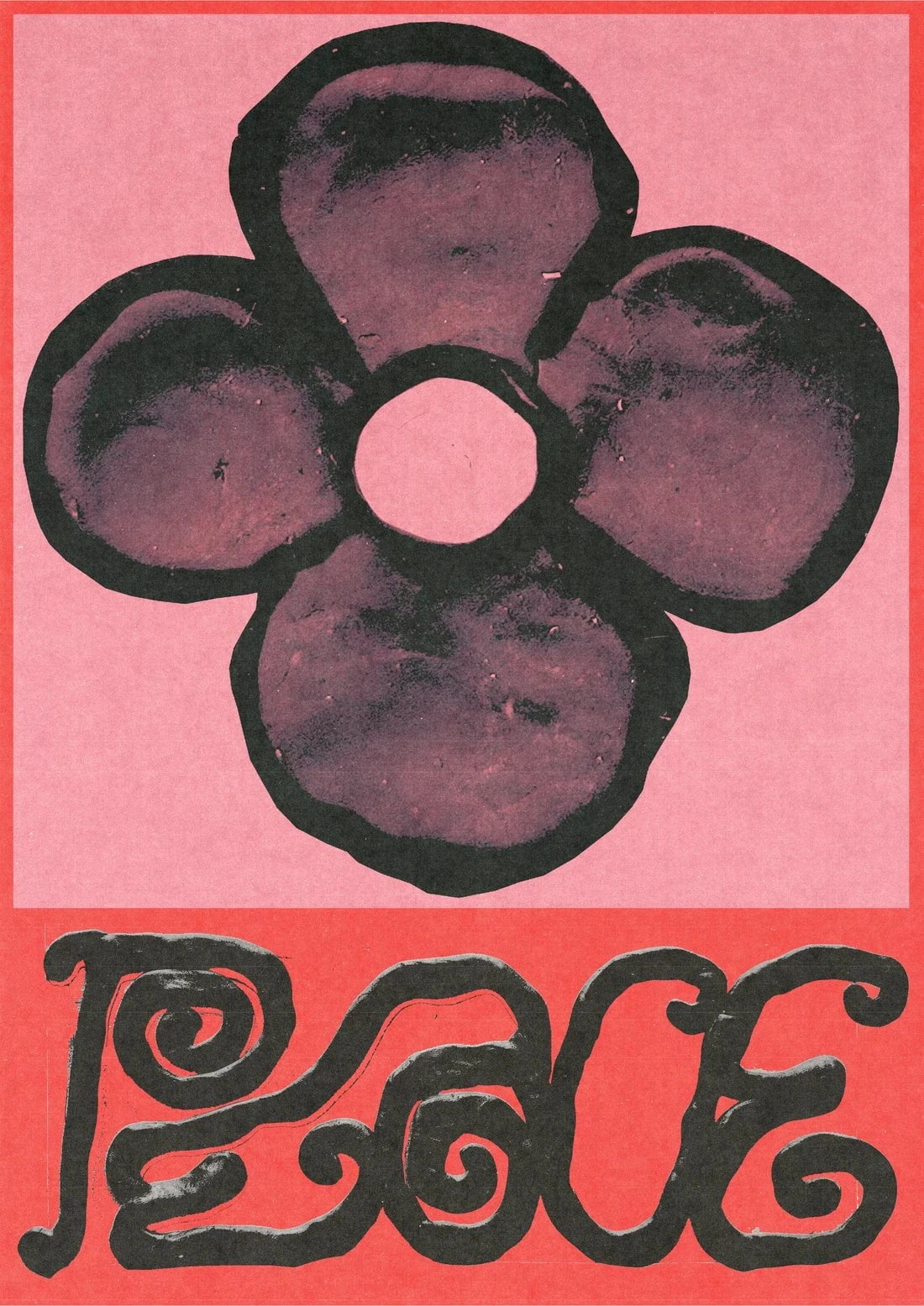 Peace contemporary wall art print by Imo Sinclair - sold by DROOL