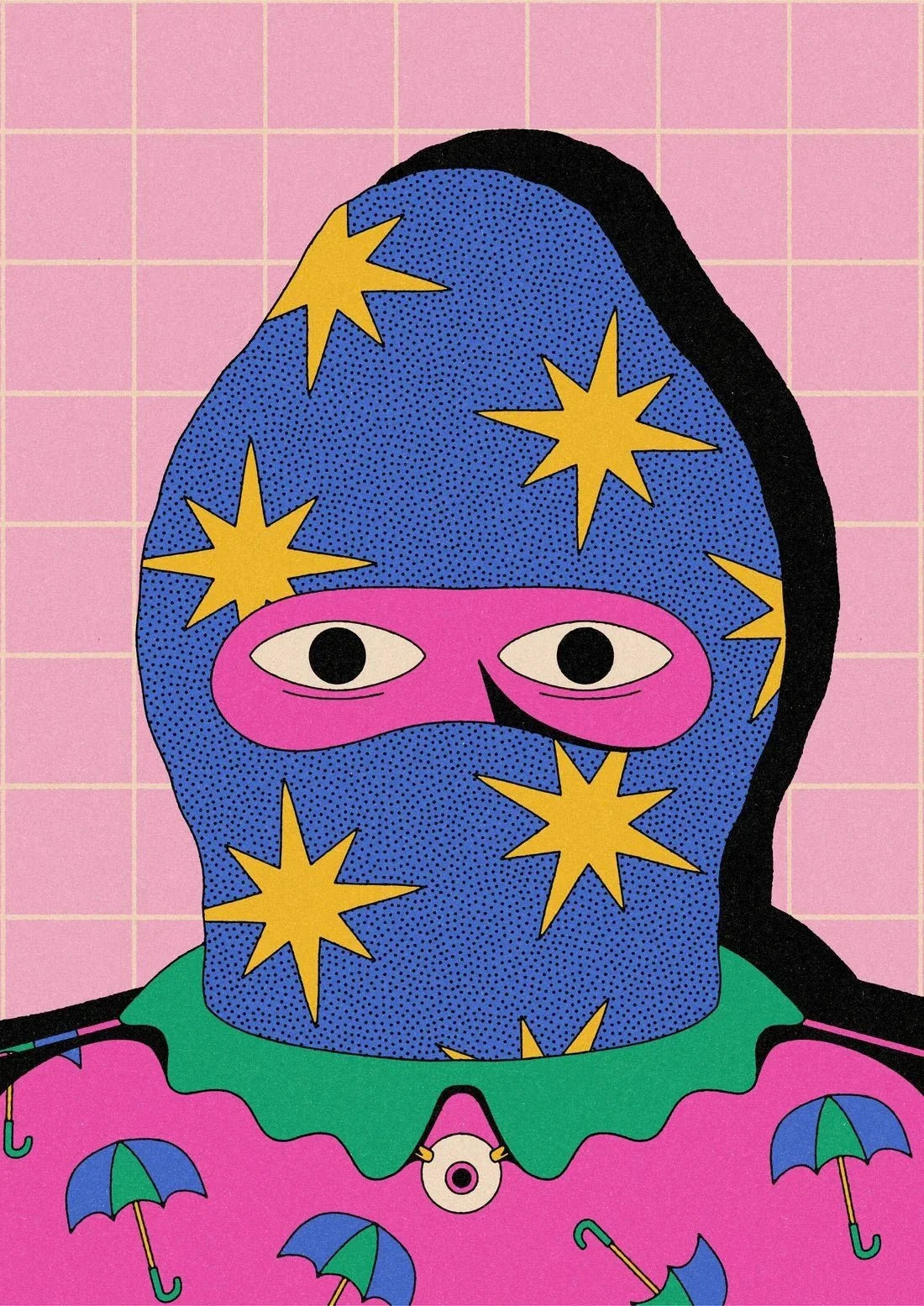 See you 2 contemporary wall art print by Azaazelus - sold by DROOL