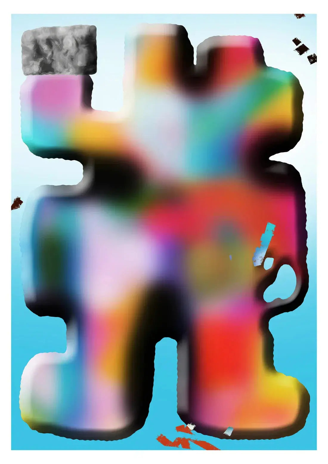 The Stone Finder contemporary wall art print by Jorge Santos - sold by DROOL