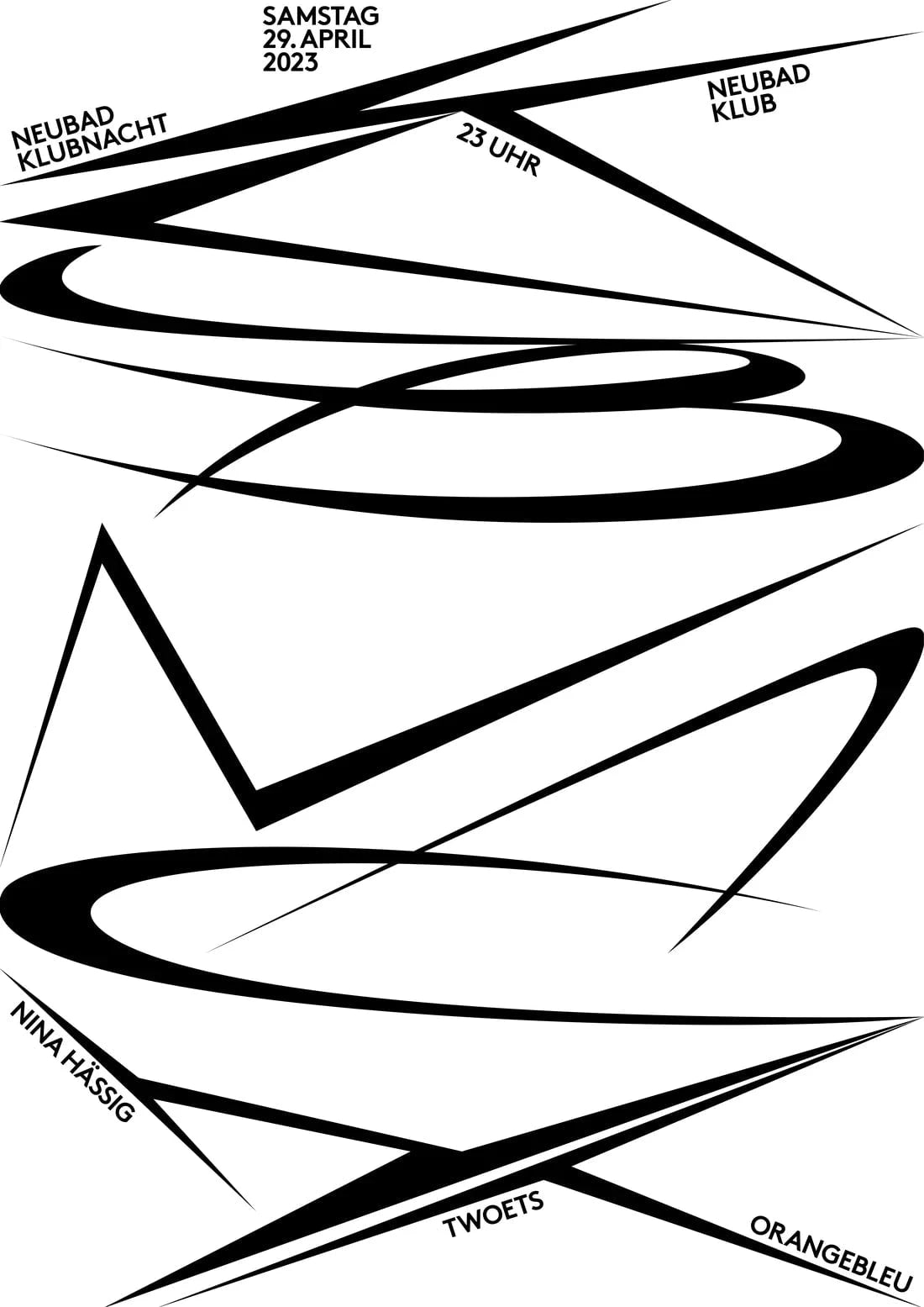 Klubnacht Neubad contemporary wall art print by Alessio Borando - sold by DROOL