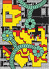 Structures & Bricks contemporary wall art print by Naia Escribano - sold by DROOL