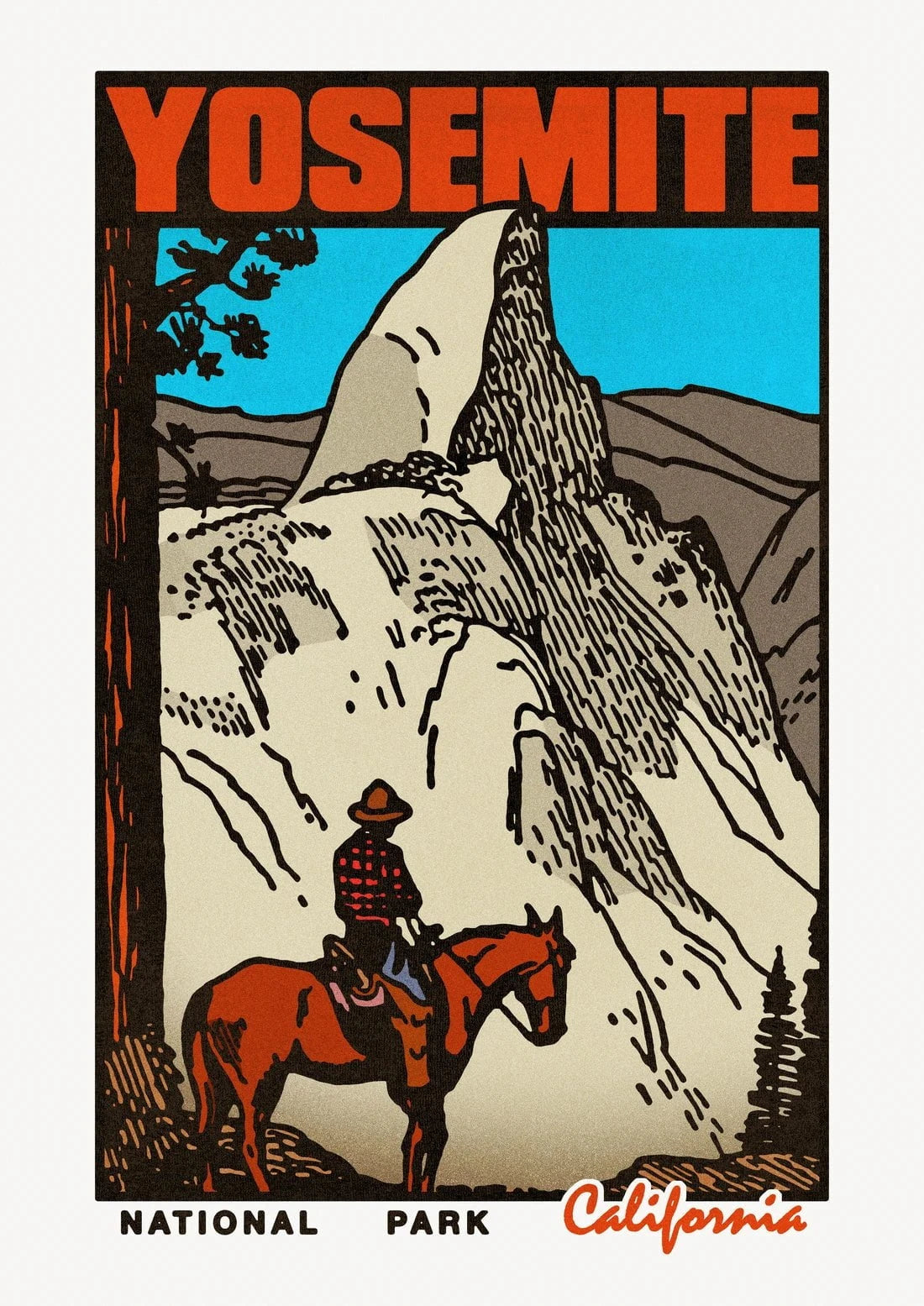 Yosemite contemporary wall art print by Othman Zougam - sold by DROOL
