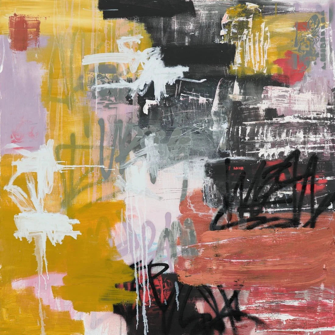 Walking at 5am contemporary wall art print by Caitlin Flood-Molyneux - sold by DROOL
