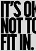 FITTING IN contemporary wall art print by Brad Mead - sold by DROOL