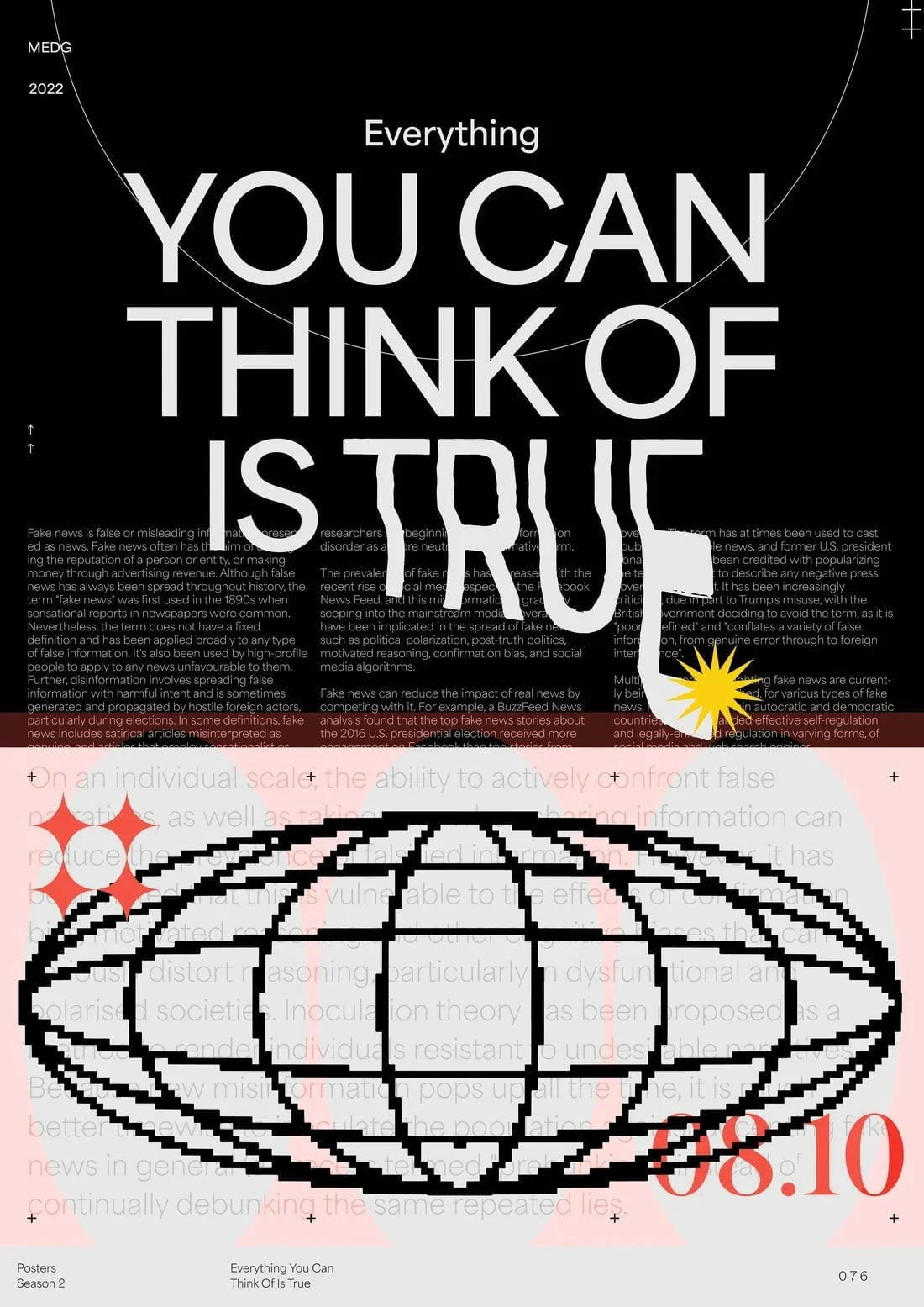 Everything Is True contemporary wall art print by MEDG - sold by DROOL