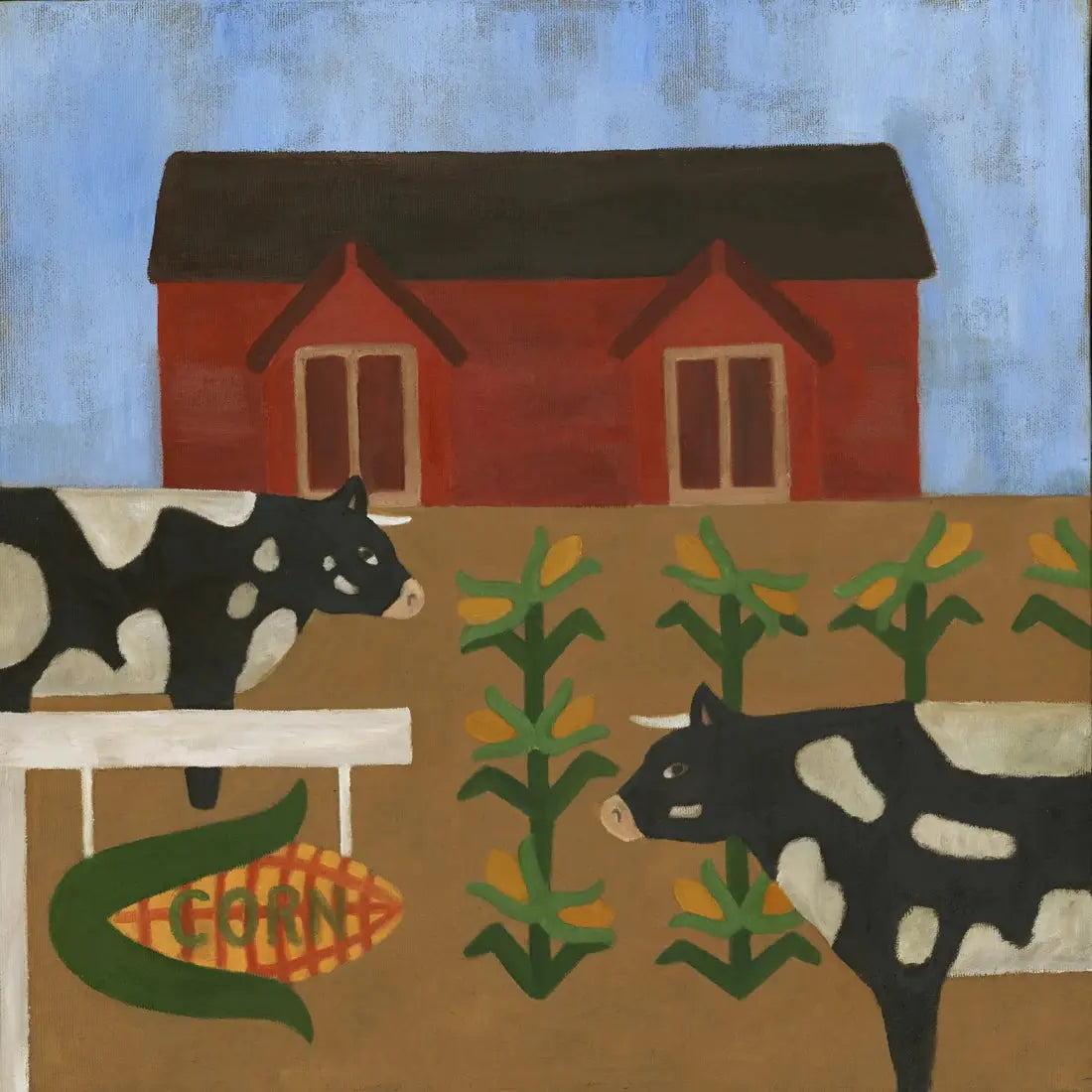 The cows that got the corn