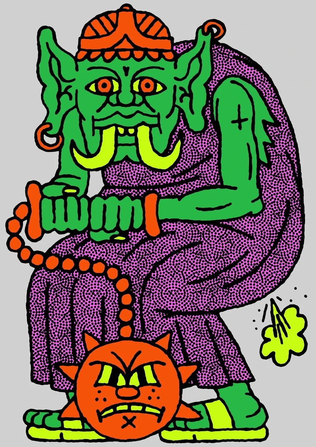 Goblin contemporary wall art print by Guy Field - sold by DROOL