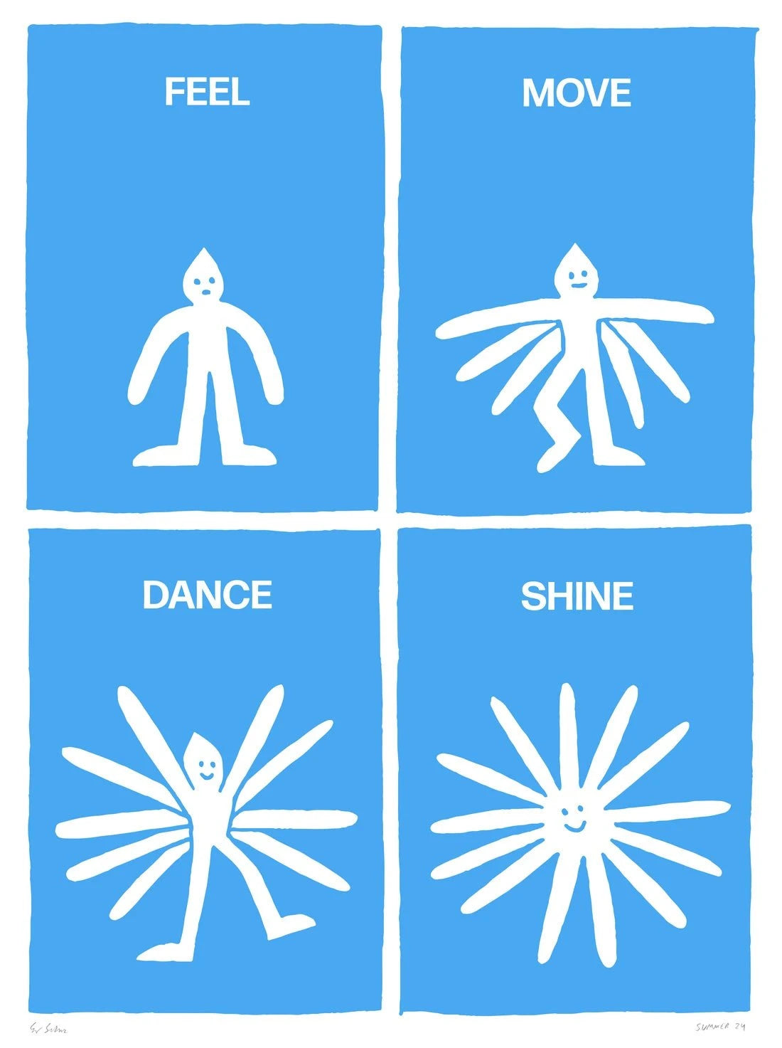 Shine contemporary wall art print by Eric Schwarz - sold by DROOL