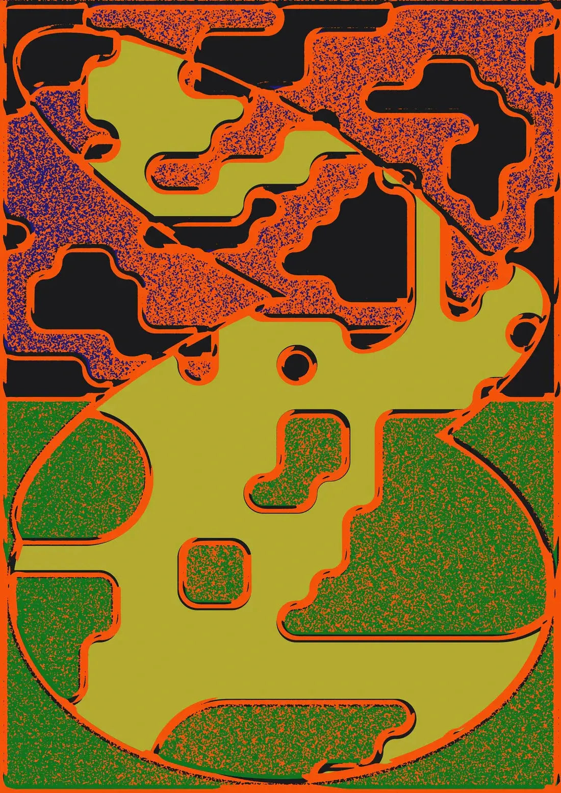Shape & Color Study One contemporary wall art print by Casiel Checoni - sold by DROOL