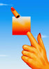 Bang contemporary canvas art print by Will Da Costa - sold by DROOL
