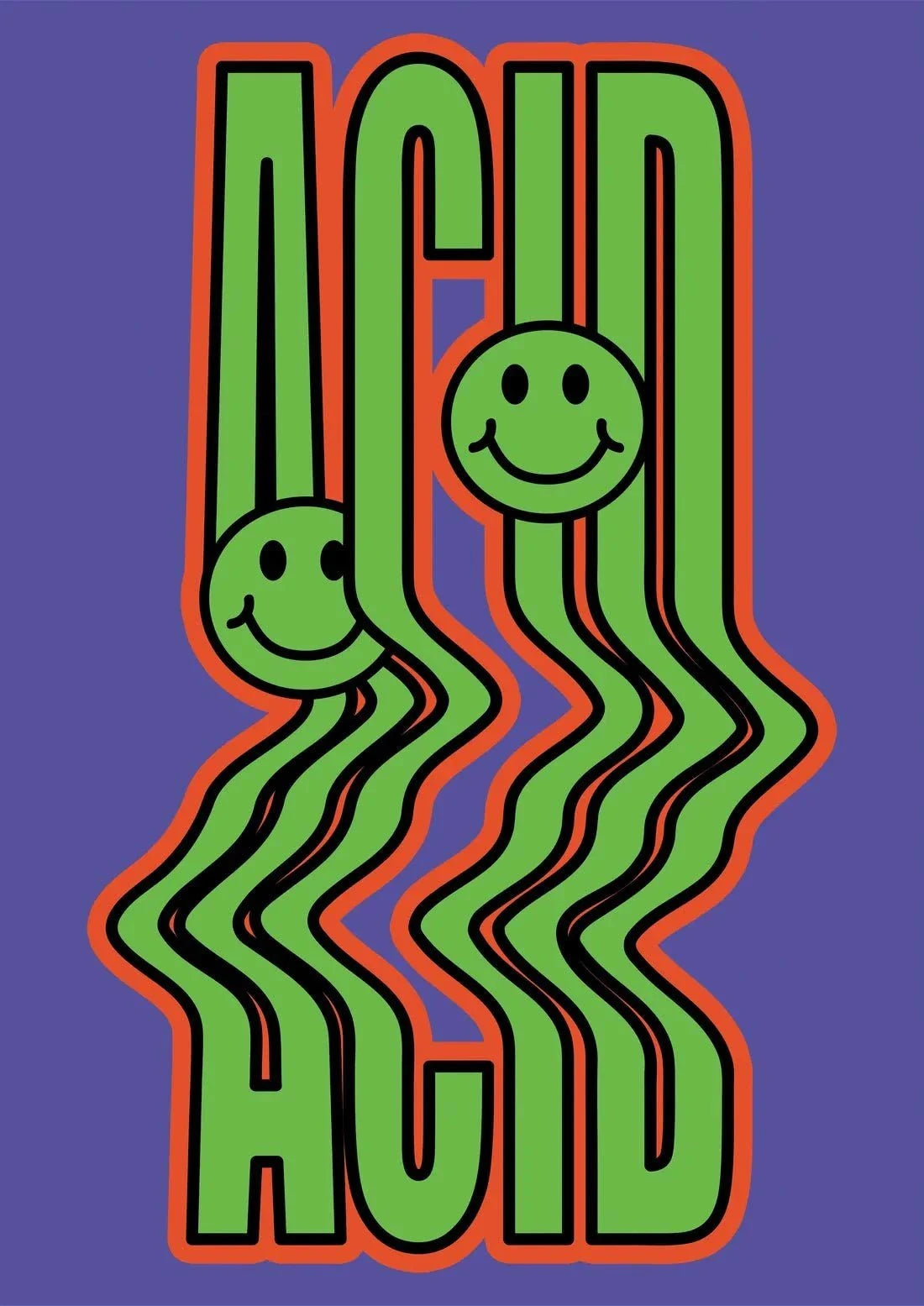 ACID contemporary canvas art print by Ignorance1 - sold by DROOL