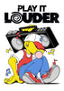 Play It Louder! contemporary wall art print by Pointless Illustrations / James Lacey - sold by DROOL