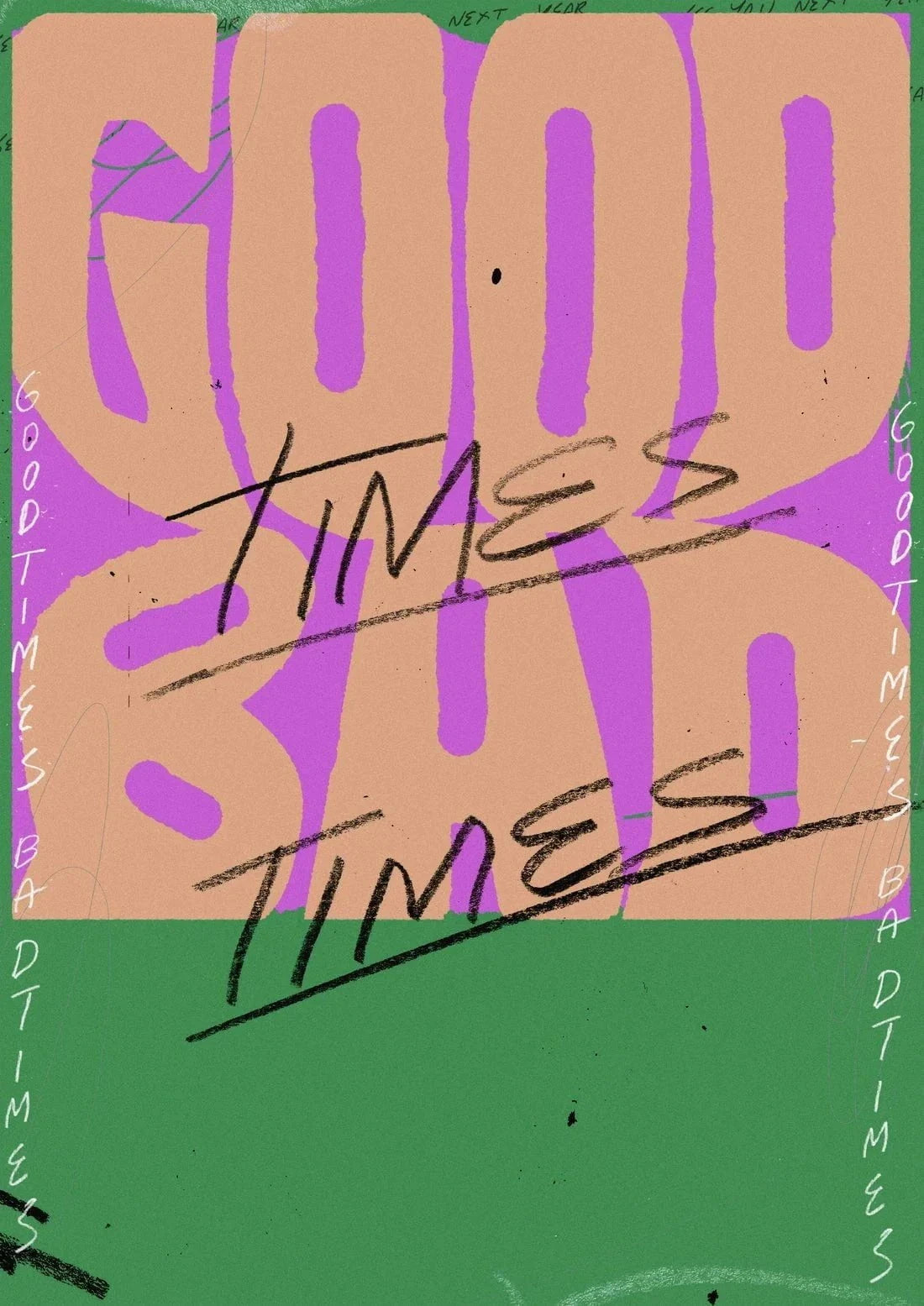 Good times, bad times contemporary wall art print by Jorge Santos - sold by DROOL