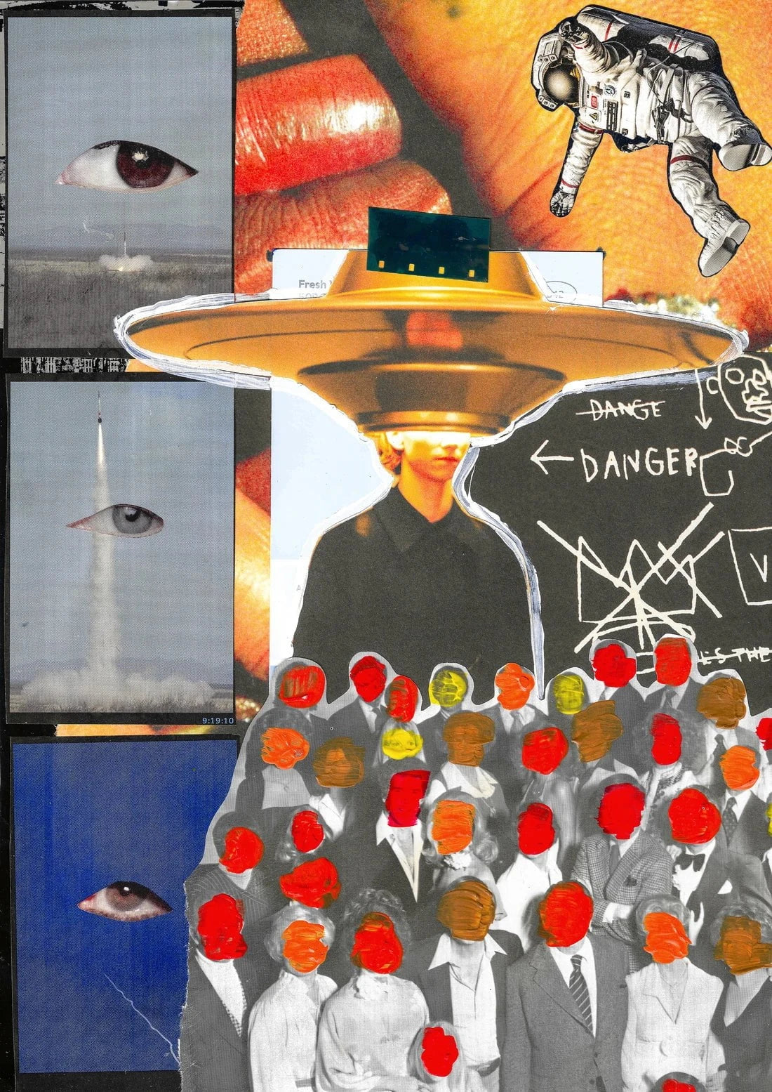 entergalactic contemporary wall art print by Tina Tona - sold by DROOL