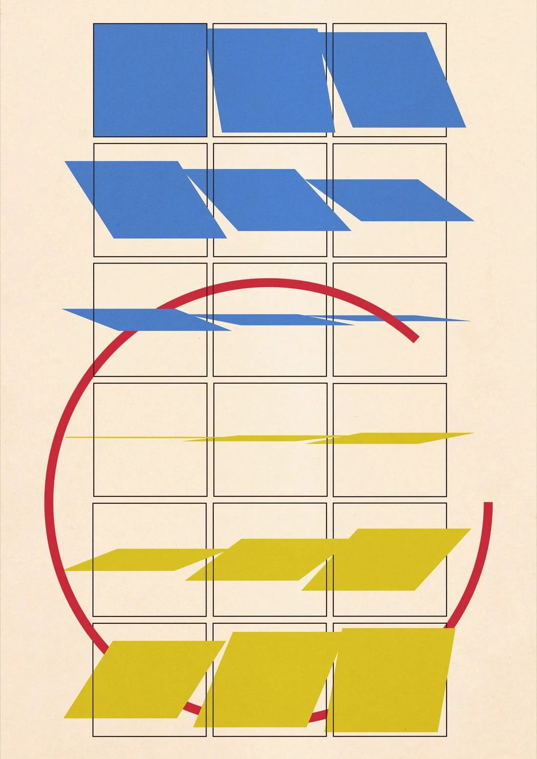 Loop contemporary wall art print by Edan Strachan - sold by DROOL