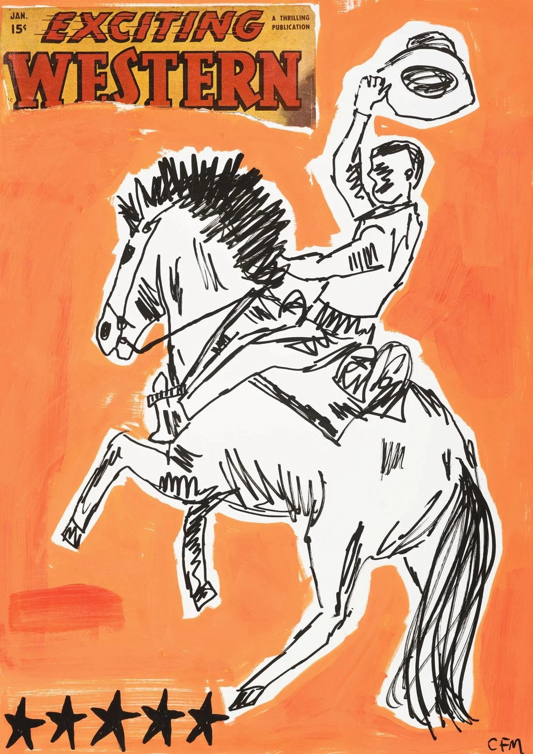 Wild West contemporary wall art print by Caitlin Flood-Molyneux - sold by DROOL