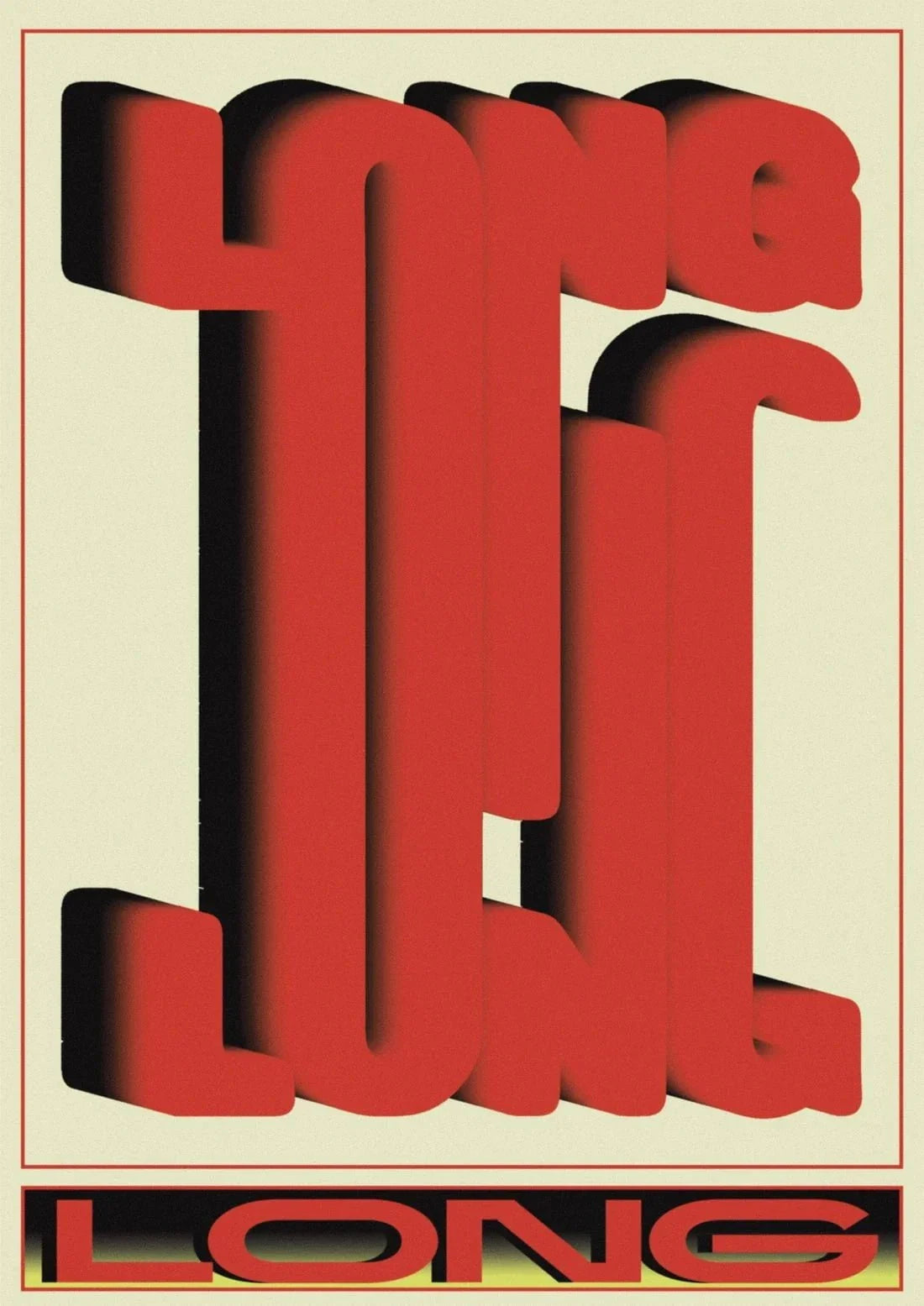 Long contemporary wall art print by Sheyi Adebayo - sold by DROOL