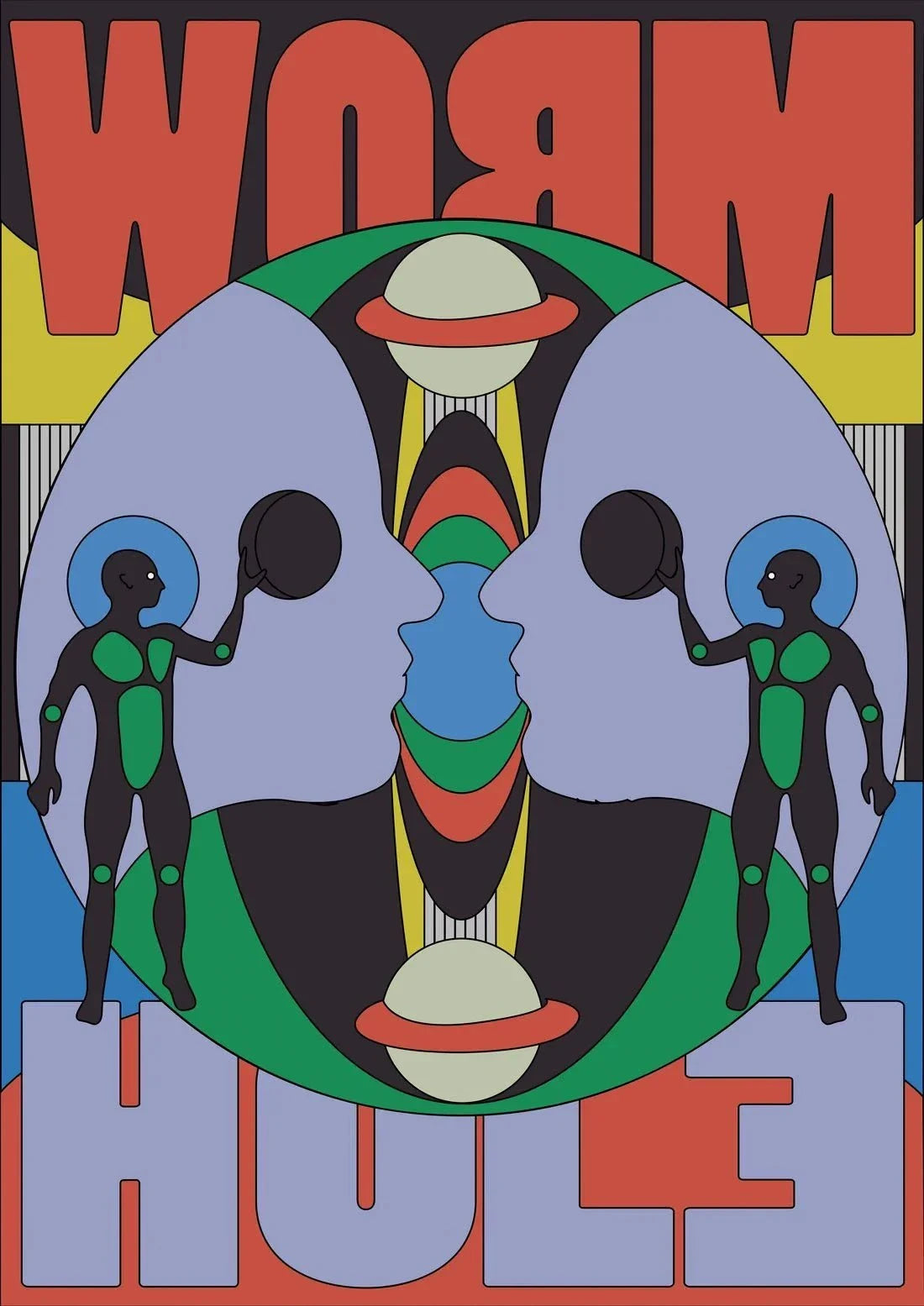 Worm Hole contemporary wall art print by Reza Hasni - sold by DROOL