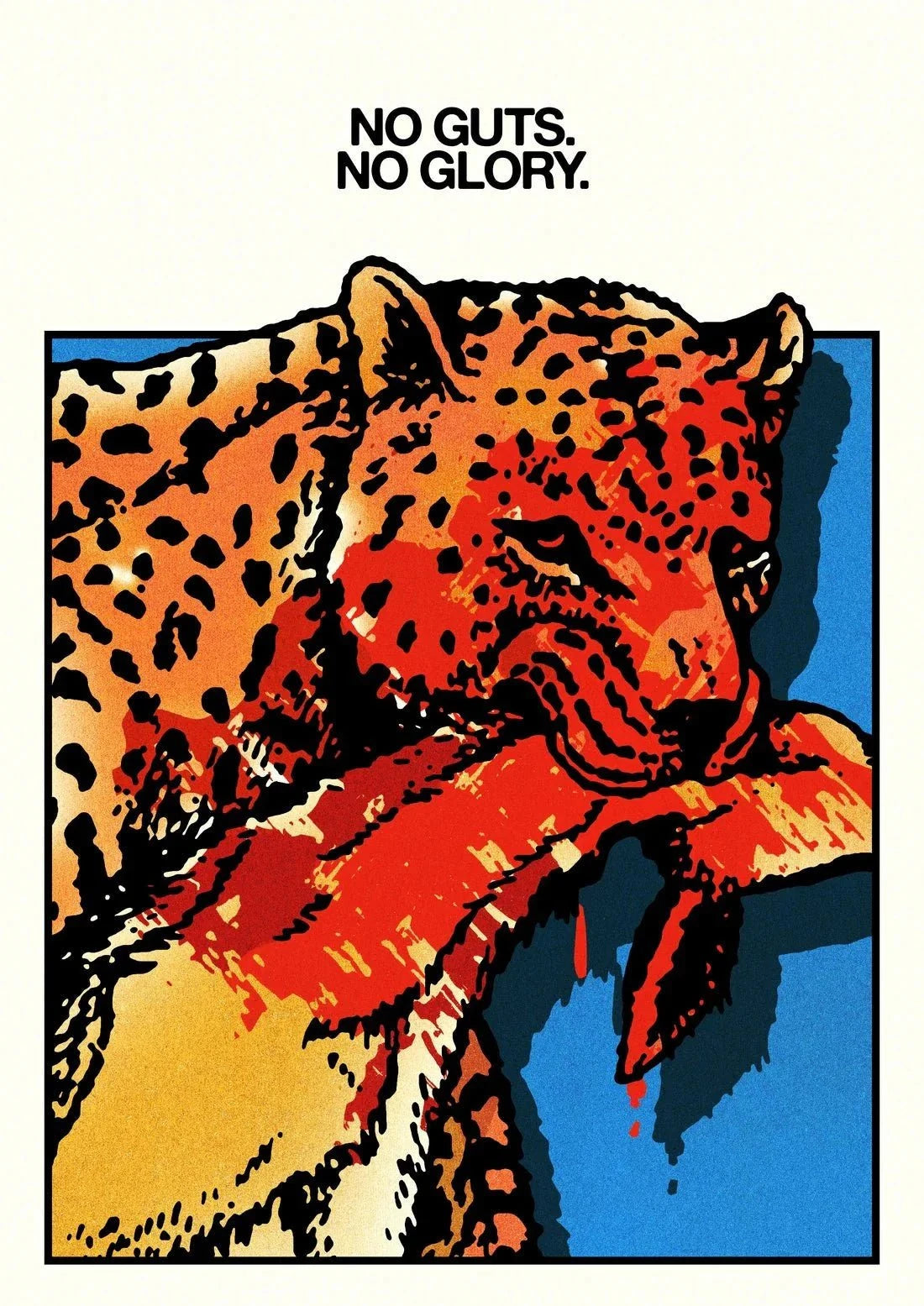No Guts. No Glory. contemporary wall art print by Othman Zougam - sold by DROOL