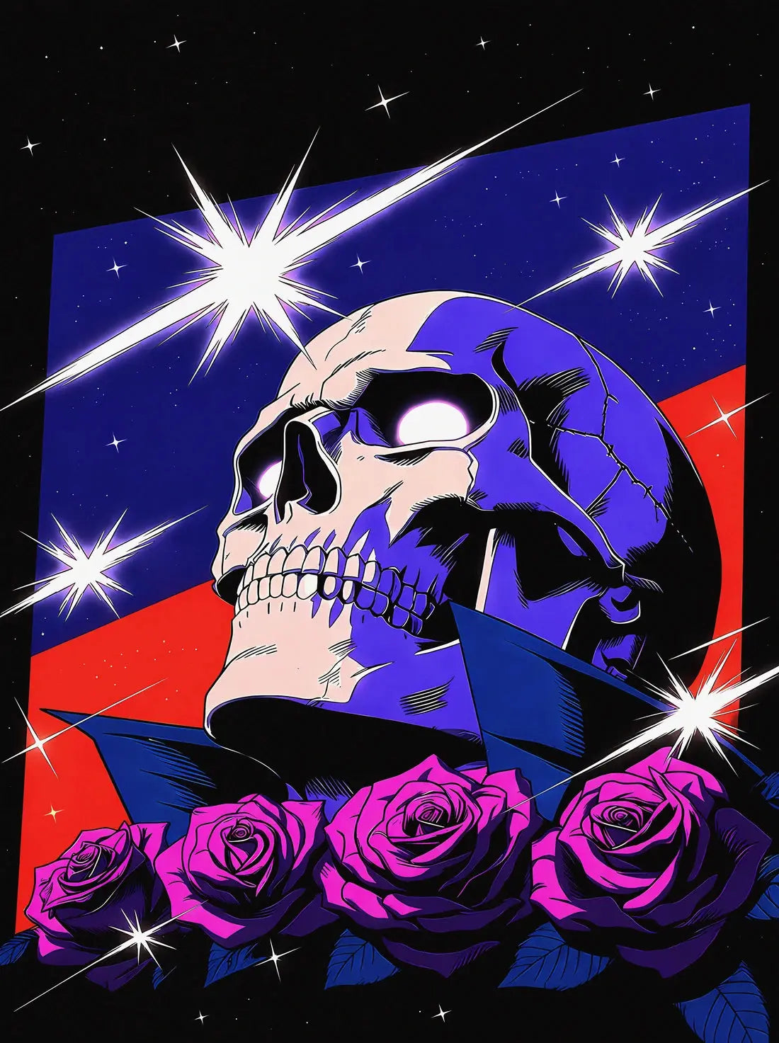 Skull with Roses