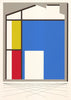 De Stijl Here contemporary wall art print by Edan Strachan - sold by DROOL